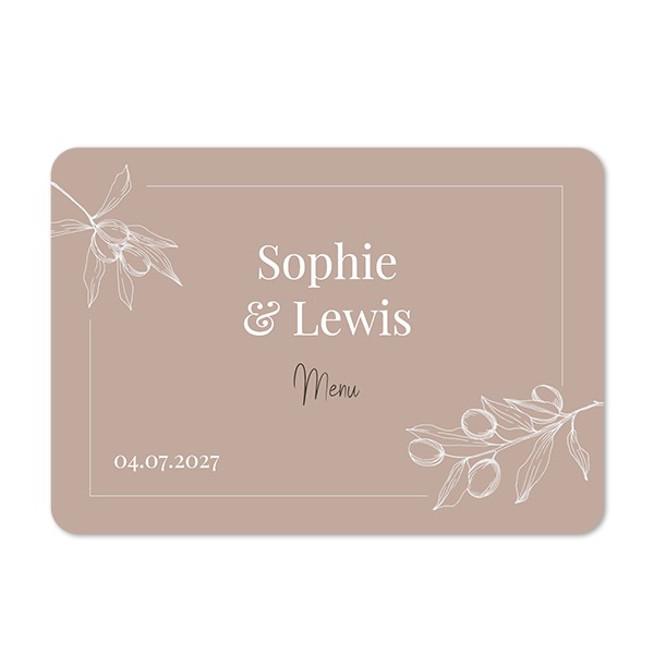 Single card landscape rounded corners 14,3 x 10 cm
