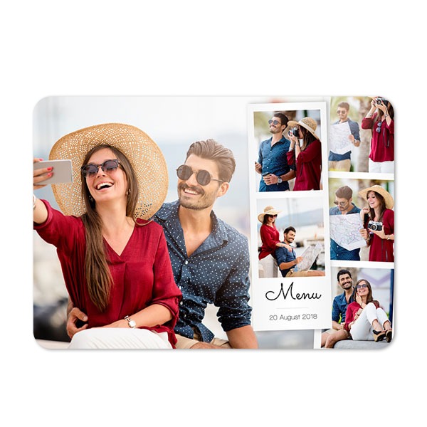 Single card landscape rounded corners 14,3 x 10 cm