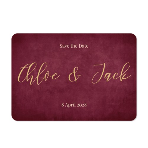 Single card landscape rounded corners 14,3 x 10 cm