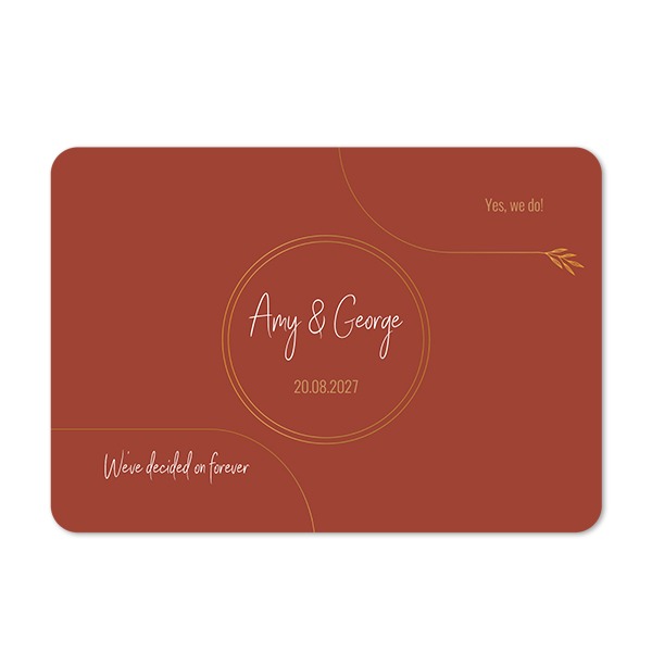 Single card landscape rounded corners 14,3 x 10 cm Single card landscape rounded corners 14,3 x 10 cm