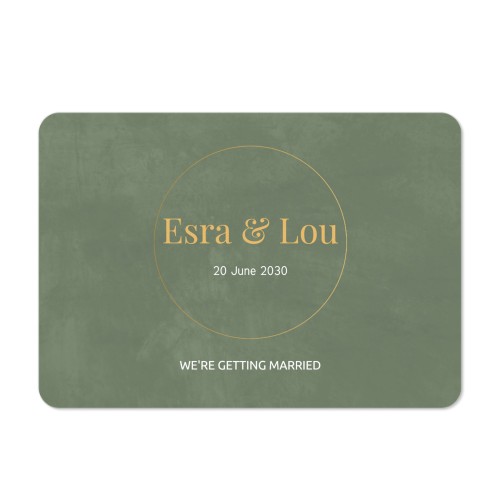 Single card landscape rounded corners 14,3 x 10 cm