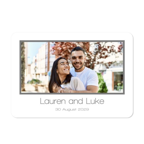 Single card landscape rounded corners 14,3 x 10 cm