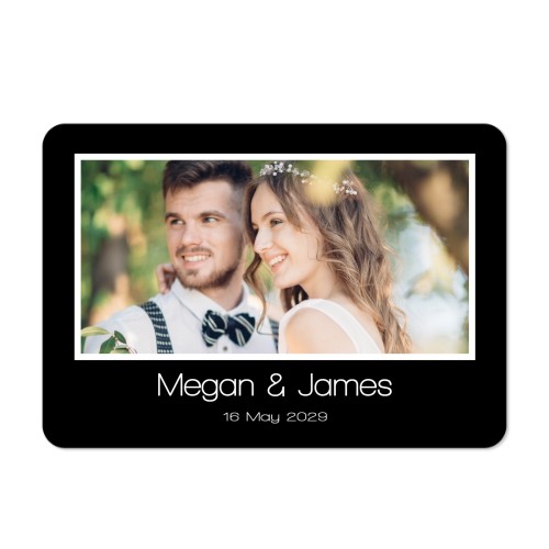 Single card landscape rounded corners 14,3 x 10 cm