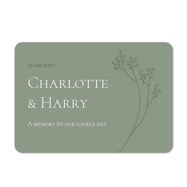 Faire-part 1 volet Paysage coins arrondis 14,3 x 10 cm Faire-part 1 volet Paysage coins arrondis 14,3 x 10 cm