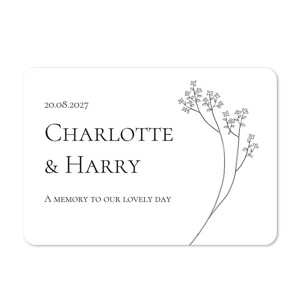 Fotokaart liggend met ronde hoeken 14,3 x 10 cm