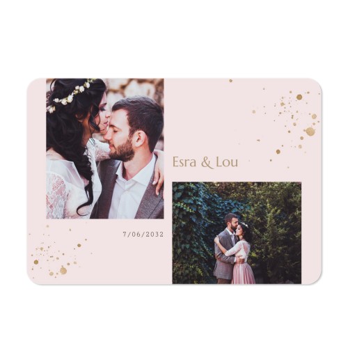 Single card landscape rounded corners 14,3 x 10 cm