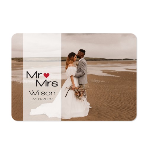 Single card landscape rounded corners 14,3 x 10 cm