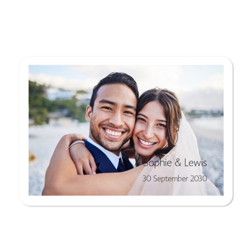 Single card landscape rounded corners 14,3 x 10 cm Single card landscape rounded corners 14,3 x 10 cm