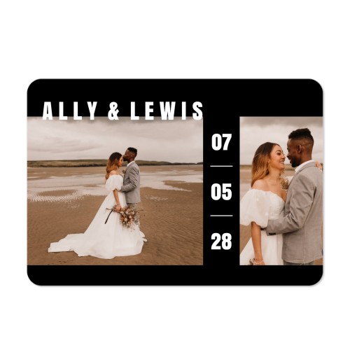 Single card landscape rounded corners 14,3 x 10 cm