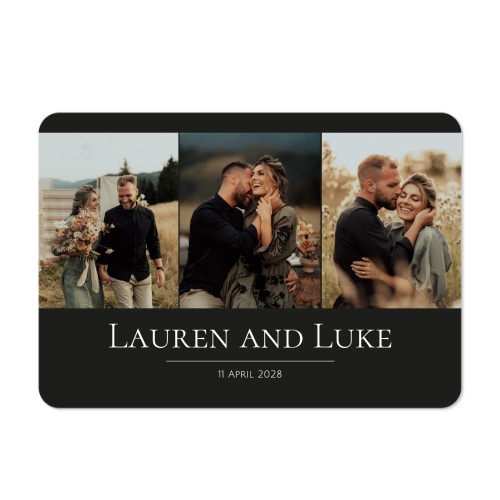 Single card landscape rounded corners 14,3 x 10 cm