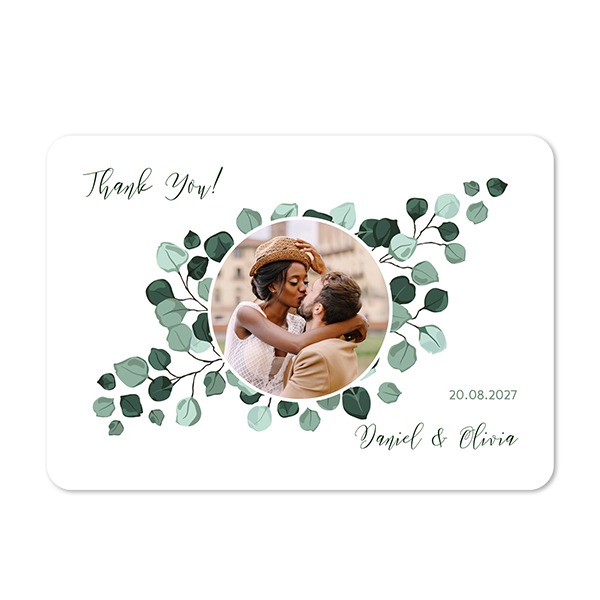 Enkle Fotokort liggende runde hjørner 14,3 x 10 cm