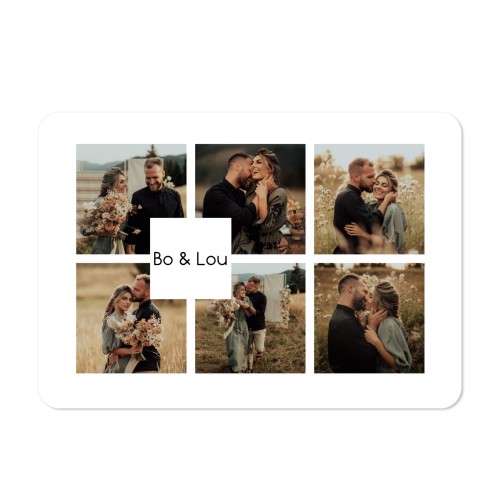 Faire-part 1 volet Paysage coins arrondis 14,3 x 10 cm