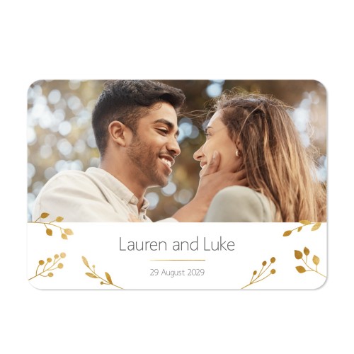 Single card landscape rounded corners 14,3 x 10 cm