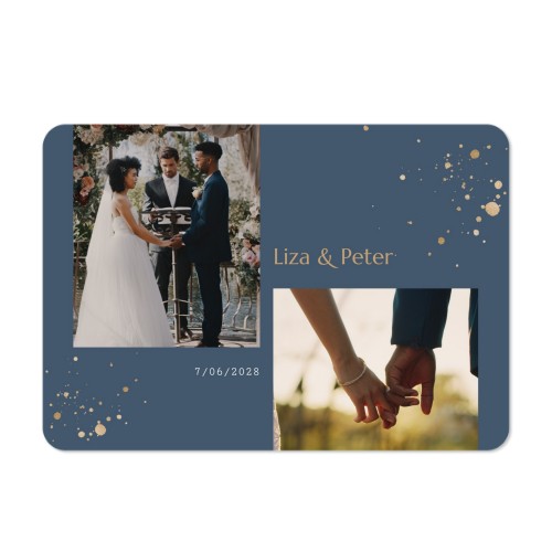 Faire-part 1 volet Paysage coins arrondis 14,3 x 10 cm