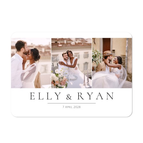Single card landscape rounded corners 14,3 x 10 cm