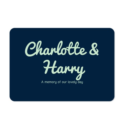 Single card landscape rounded corners 14,3 x 10 cm