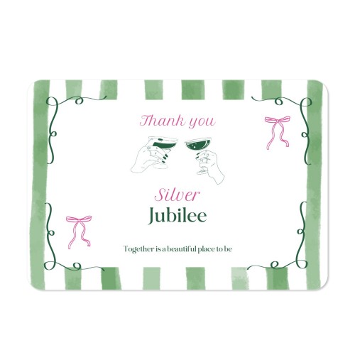 Faire-part 1 volet Paysage coins arrondis 14,3 x 10 cm