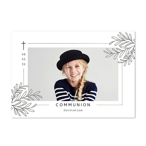 Fotokaart met glanzend reliëf Horizontaal 14,3 x 10 cm