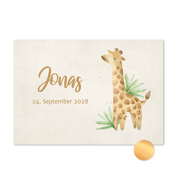 Gold Foil Photo Card Landscape 14,3 x 10 cm