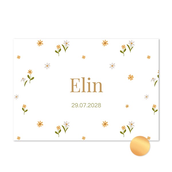 Gold Foil Photo Card Landscape 14,3 x 10 cm