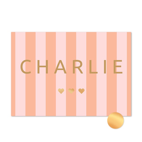 Gold Foil Photo Card Landscape 14,3 x 10 cm