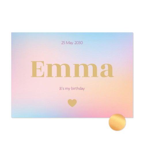 Gold Foil Photo Card Landscape 14,3 x 10 cm Gold Foil Photo Card Landscape 14,3 x 10 cm