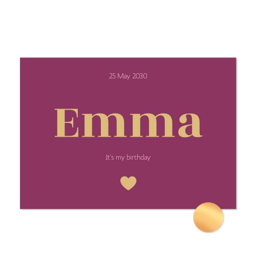 Karten mit Folienprägung - Querformat 14,3 x 10 cm