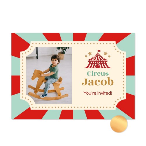 Gold Foil Photo Card Landscape 14,3 x 10 cm