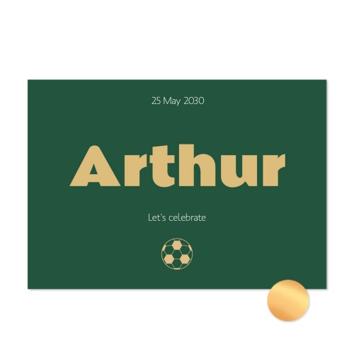 Gold Foil Photo Card Landscape 14,3 x 10 cm