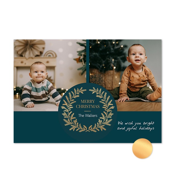 Gold Foil Photo Card - Landscape