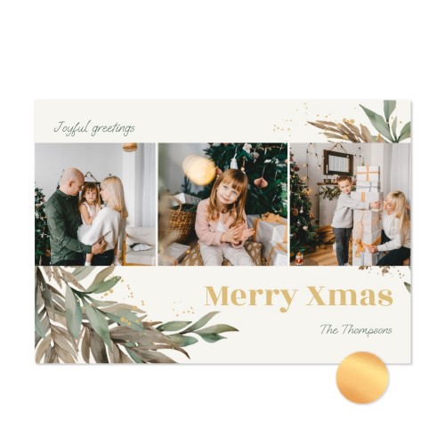 Gold Foil Photo Card Landscape 14,3 x 10 cm