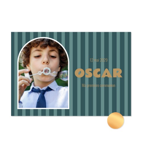 Carte avec dorure en relief - Paysage Carte avec dorure en relief - Paysage