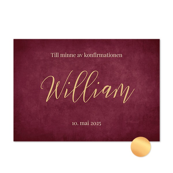 Fotokort med guldfolie - Liggande 14,3 x 10 cm Fotokort med guldfolie - Liggande 14,3 x 10 cm