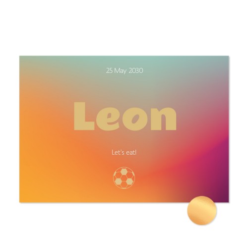 Kaart met goudfolie - liggend 14,3 x 10 cm Kaart met goudfolie - liggend 14,3 x 10 cm