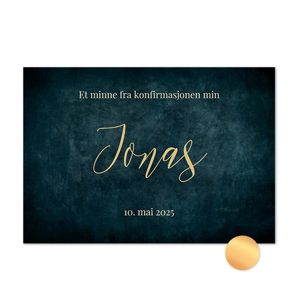 Fotokort med gullfolie - Liggende 14,3 x 10 cm Fotokort med gullfolie - Liggende 14,3 x 10 cm