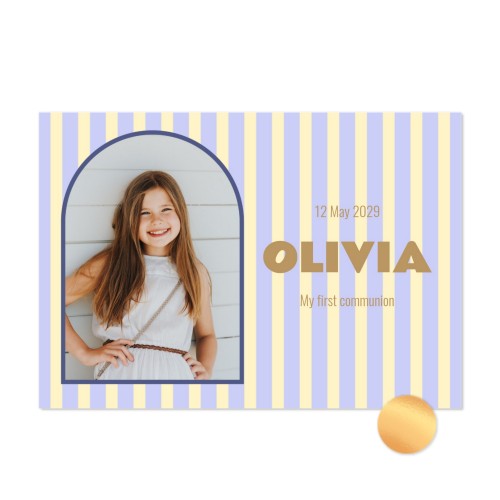 Gold Foil Photo Card Landscape 14,3 x 10 cm