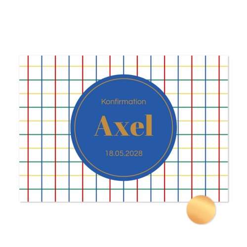 Fotokort med guldfolie - Liggande 14,3 x 10 cm