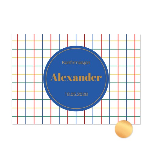 Fotokort med gullfolie - Liggende 14,3 x 10 cm