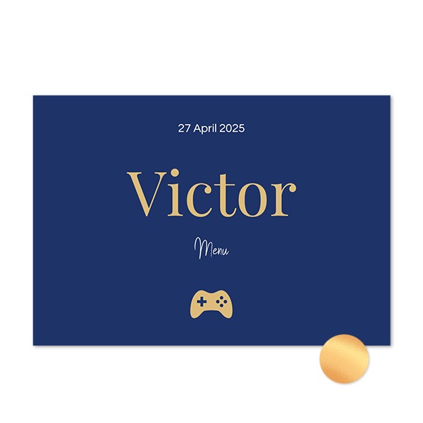 Gold Foil Photo Card Landscape 14,3 x 10 cm