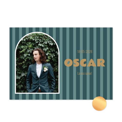 Fotokort med gullfolie - Liggende 14,3 x 10 cm