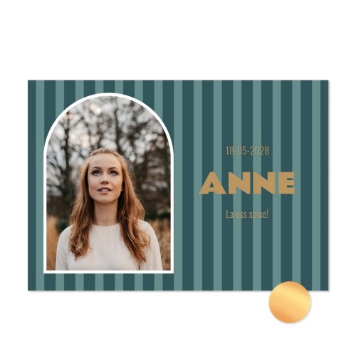 Fotokort med gullfolie - Liggende 14,3 x 10 cm