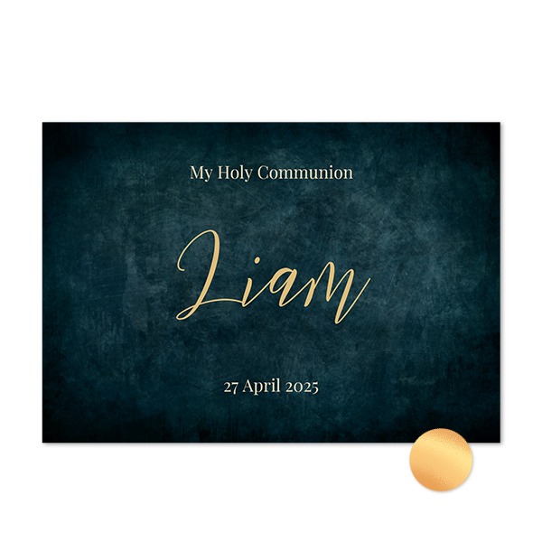 Gold Foil Photo Card Landscape 14,3 x 10 cm