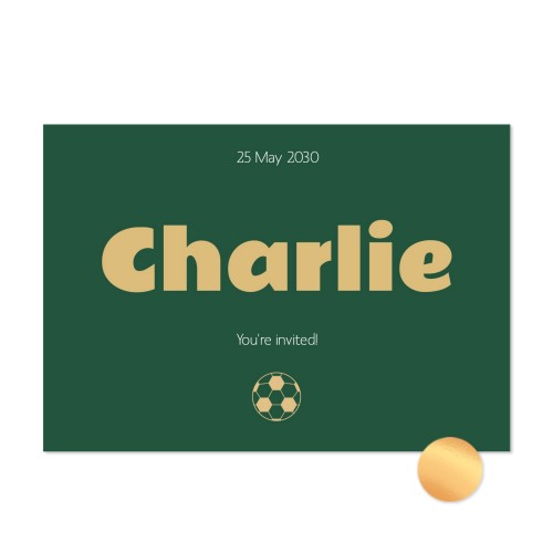 Carte avec dorure en relief - Paysage