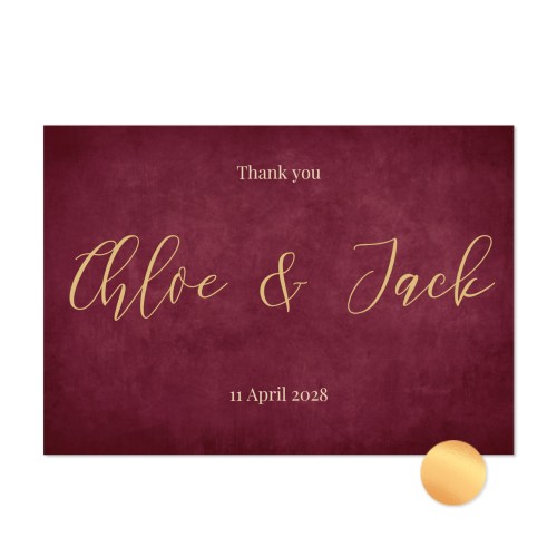 Gold Foil Photo Card Landscape 14,3 x 10 cm