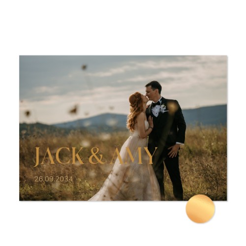 Elegant Text Full Photo Foil