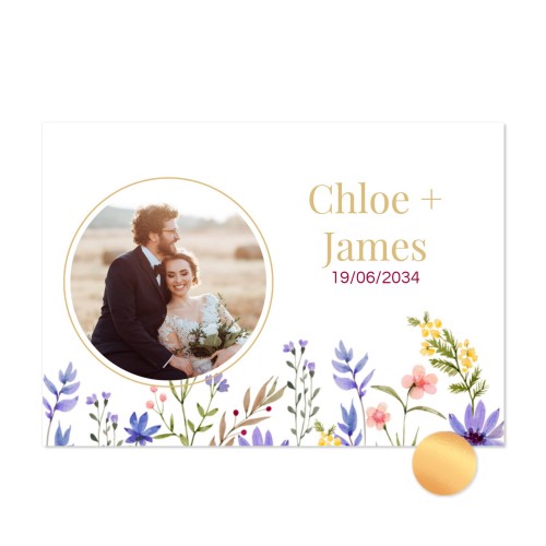 Gold Foil Photo Card Landscape 14,3 x 10 cm