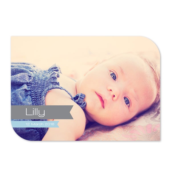 Enkle fotokort halvrundet landskap 14,3 x 10 cm