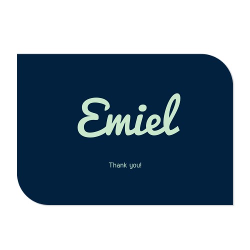 Single Card Half Rounded Horizontal 14,3 x 10 cm