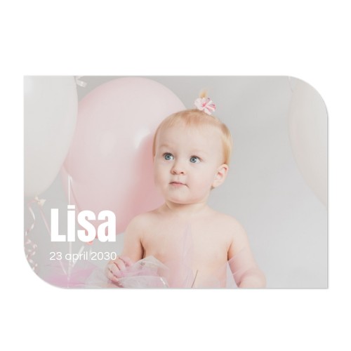 Single Card Half Rounded Horizontal 14,3 x 10 cm