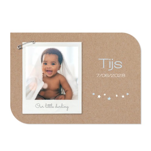 Faire-part 1 volet Bords ronds diagonale paysage 14,3 x 10 cm Faire-part 1 volet Bords ronds diagonale paysage 14,3 x 10 cm